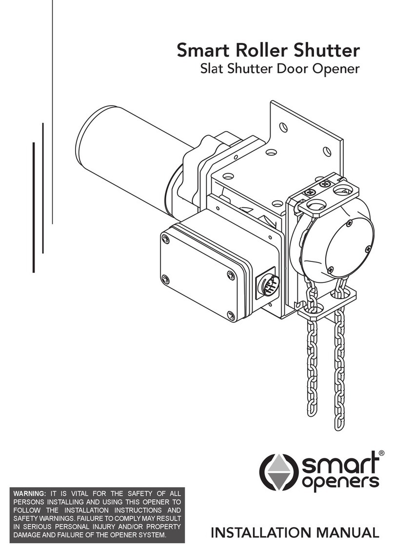 Smart Openers Smart Roller Shutter User manual
