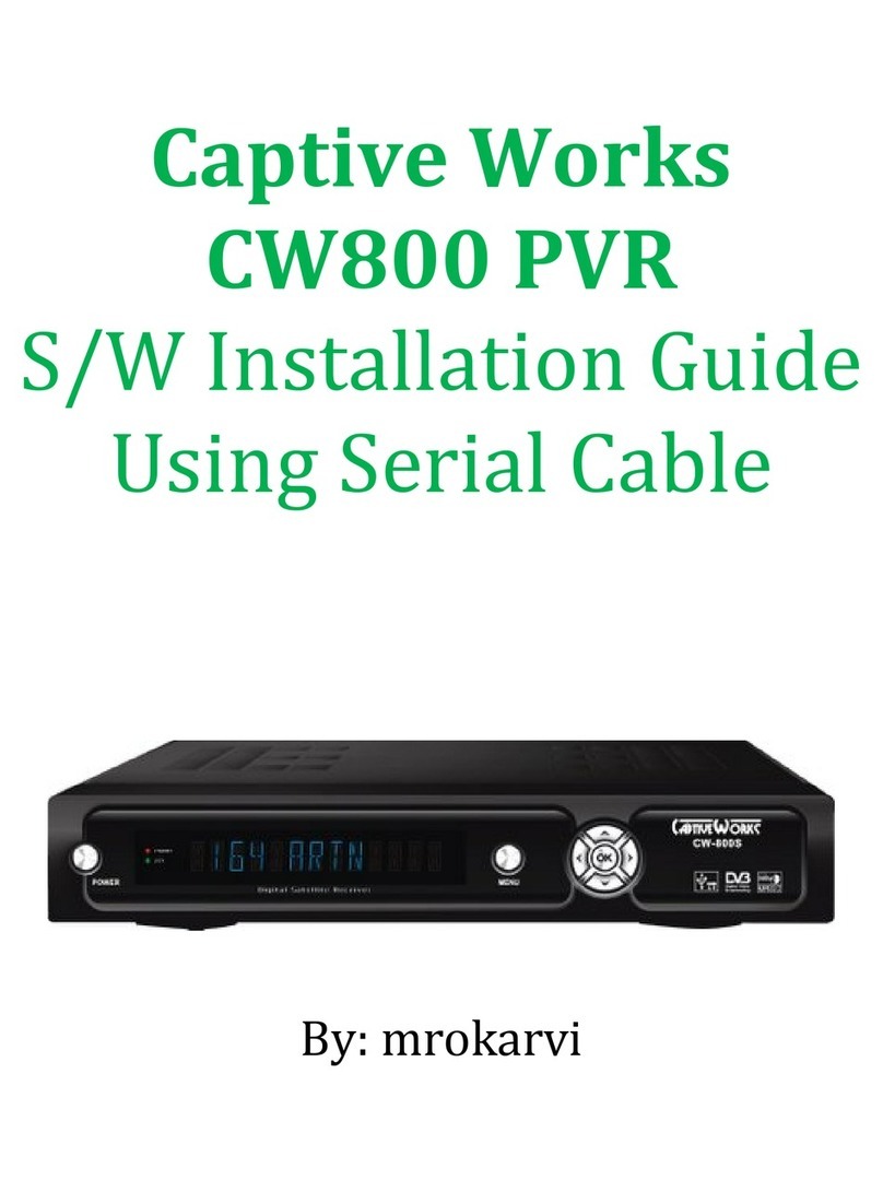CaptiveWorks CW800 PVR User manual