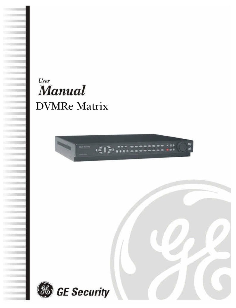 GE Security DVMRe Matrix User manual GE Security DVMRe Matrix User manual