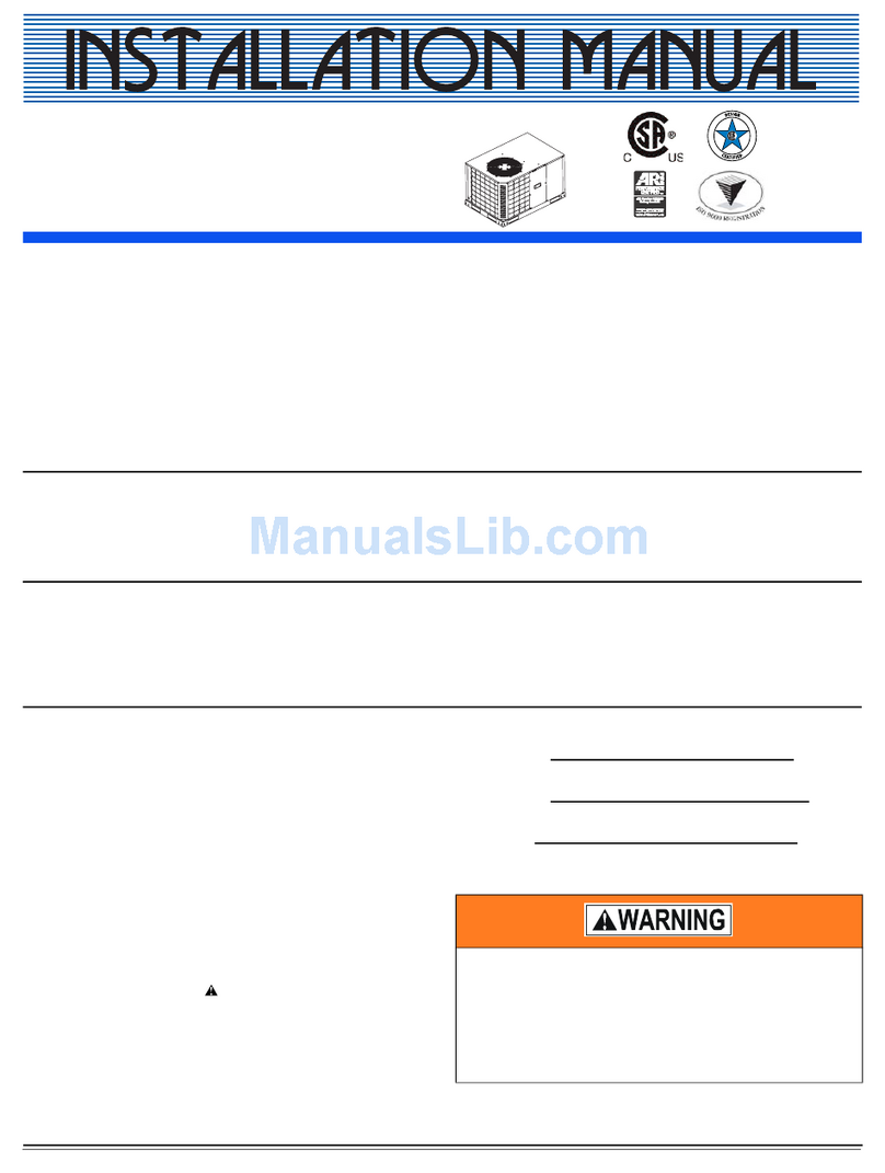 Johnson Controls Unitary Products NL024-060 User manual