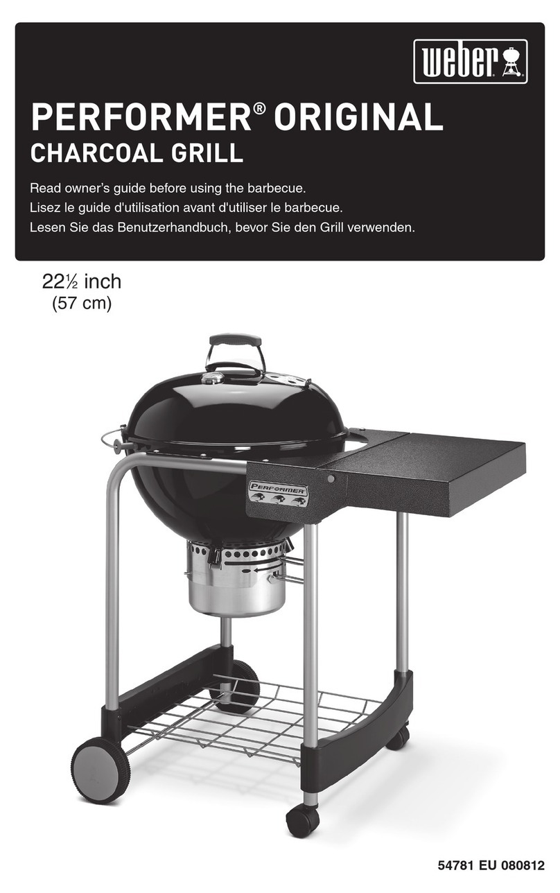 Weber PERFORMER 22 1?2 inch User manual
