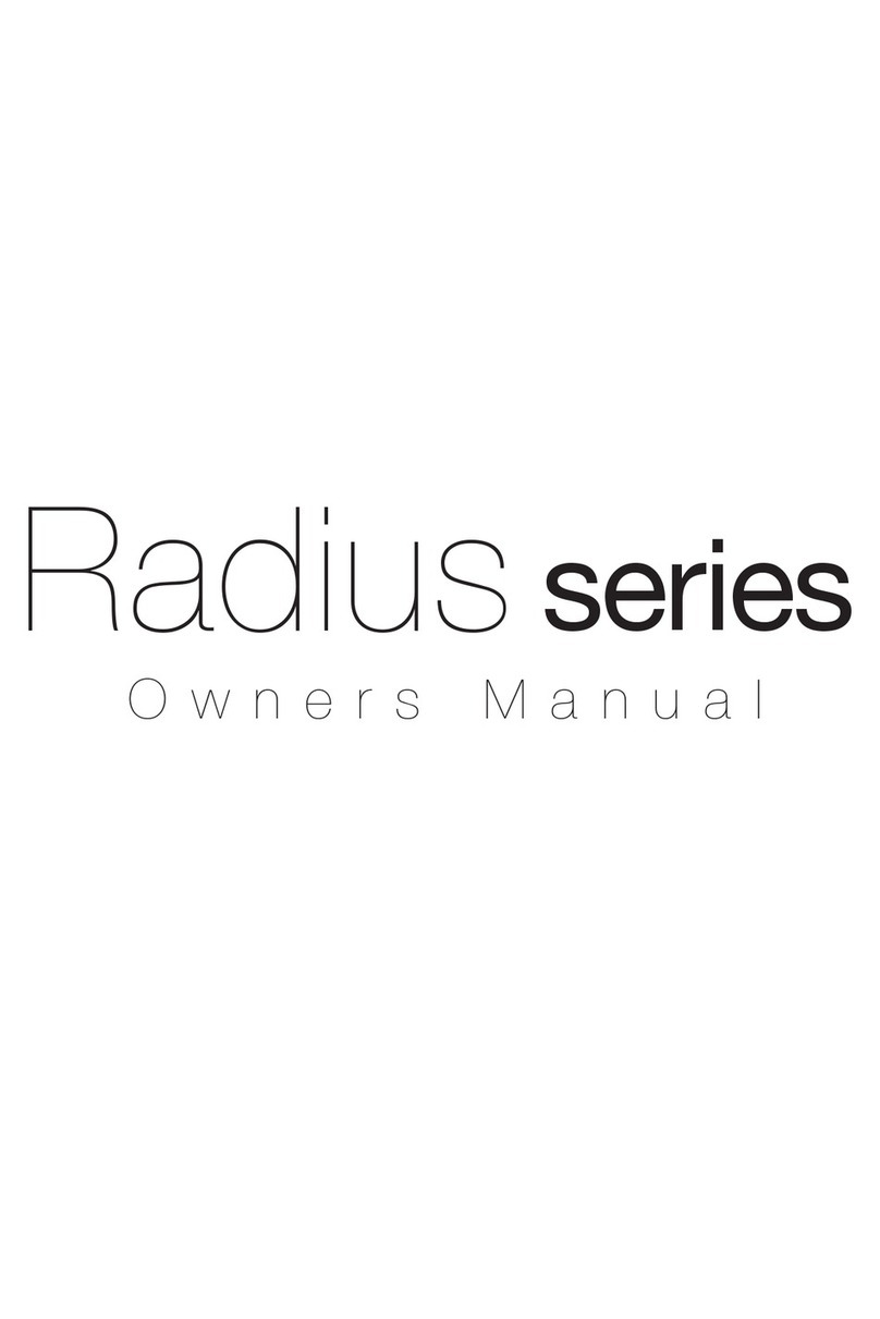 Monitor Audio Radius User manual