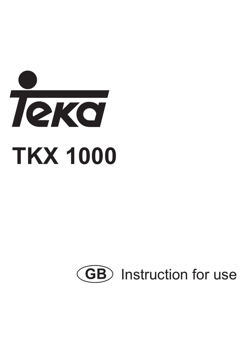 Teka TKX 1000 User manual
