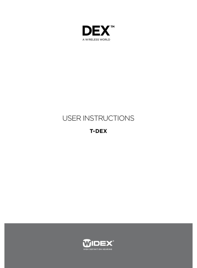 Widex T-Dex User manual Widex T-Dex User manual