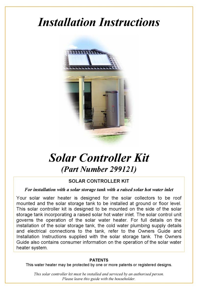 Rheem Solar Controller Kit installation instructions