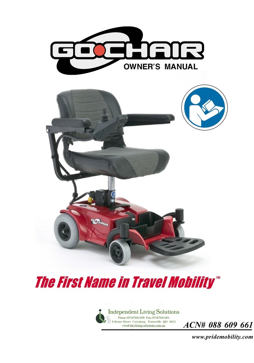 Pride Mobility Go-Chair User manual
