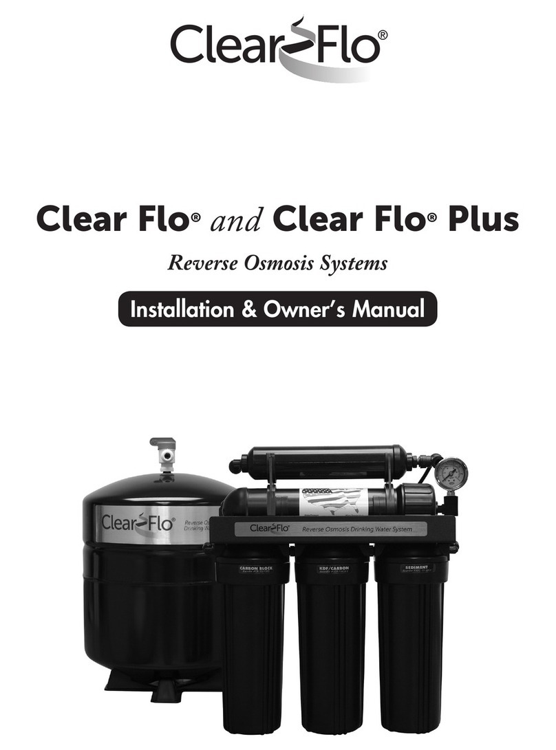 Clear Flo Clear Flo Installation & owner's manual