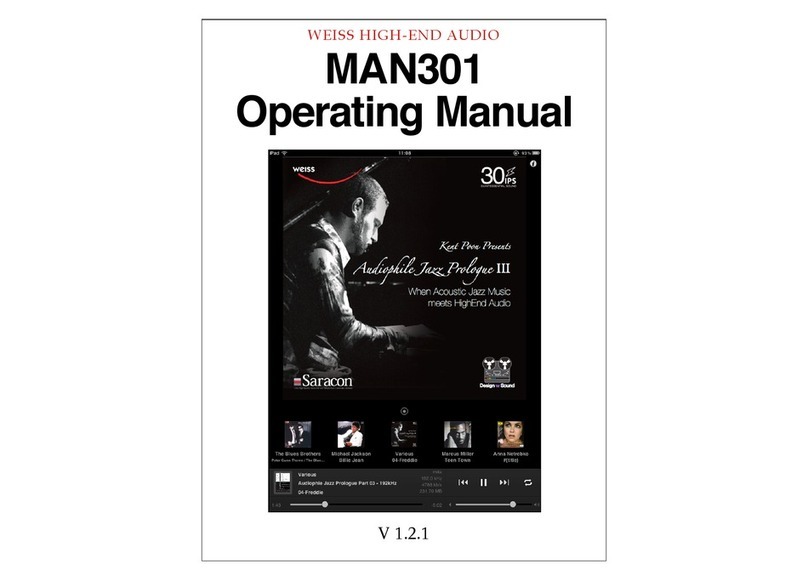 WEISS MAN301 User manual