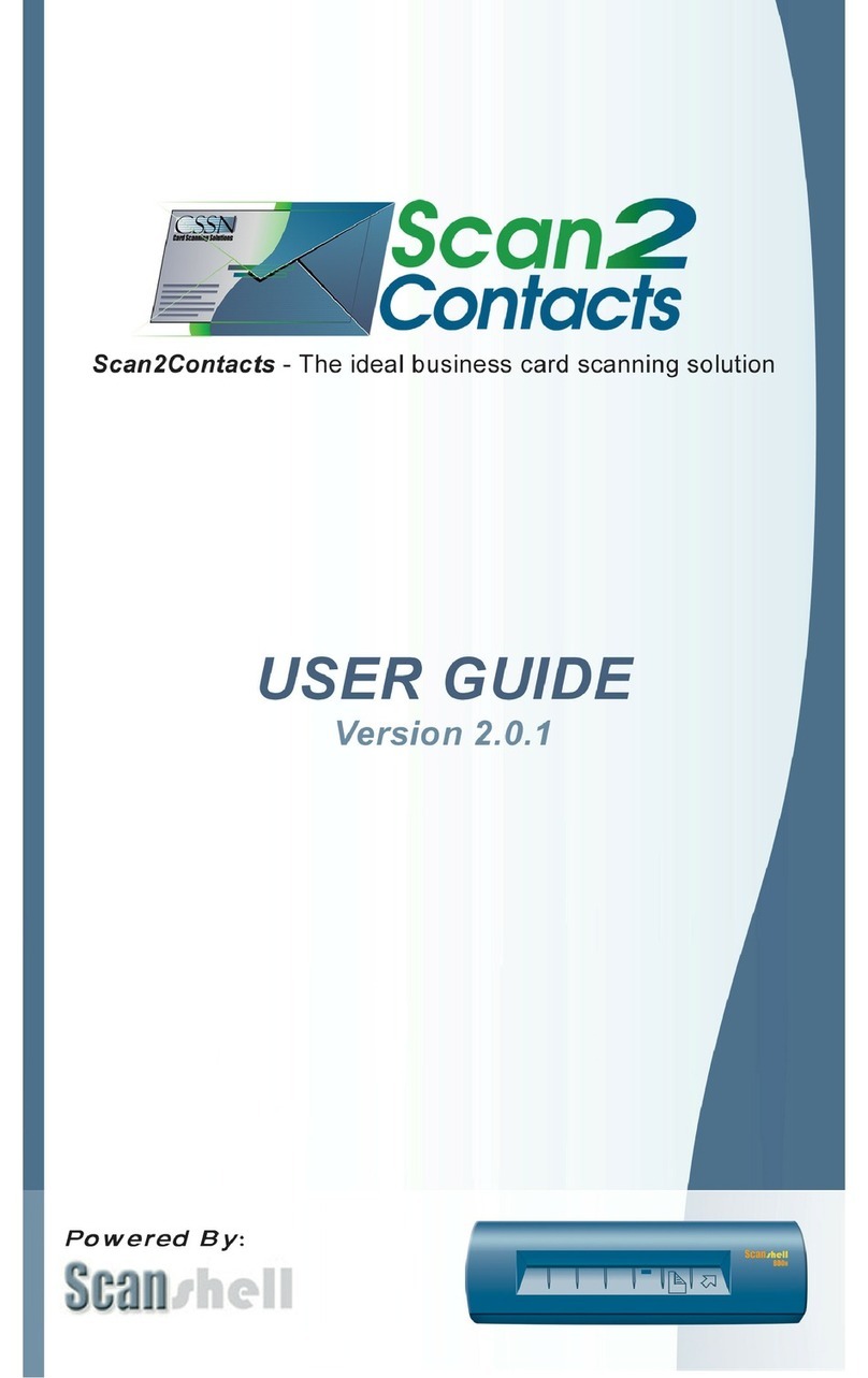 ScanShell Scan2Contacts User manual