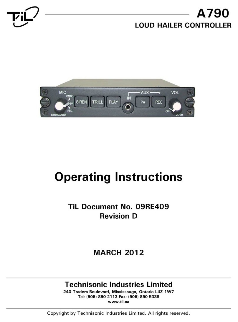 TIL A790 operating instructions