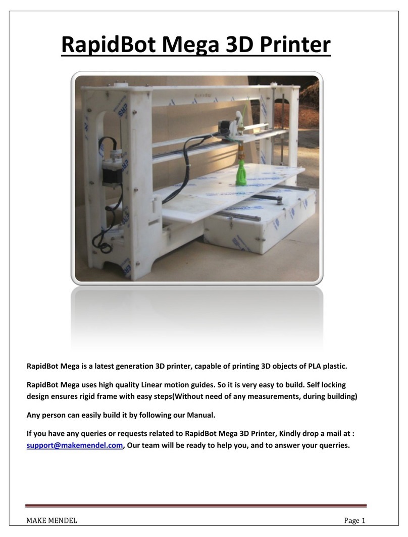 Make Mendel RapidBot Mega User information