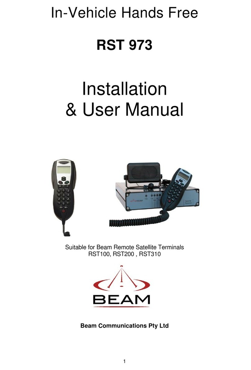 Beam RST 973 Installation & user manual