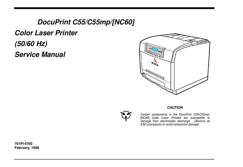 Xerox DocuPrint C55 User manual Xerox DocuPrint C55 User manual