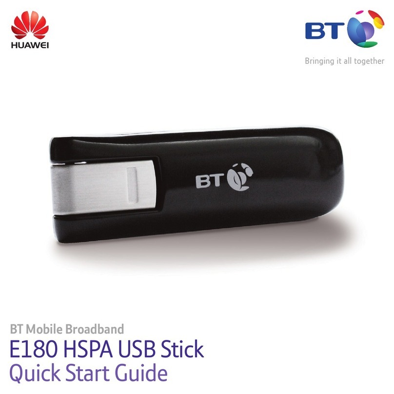 BT Huawei E180 quick start guide