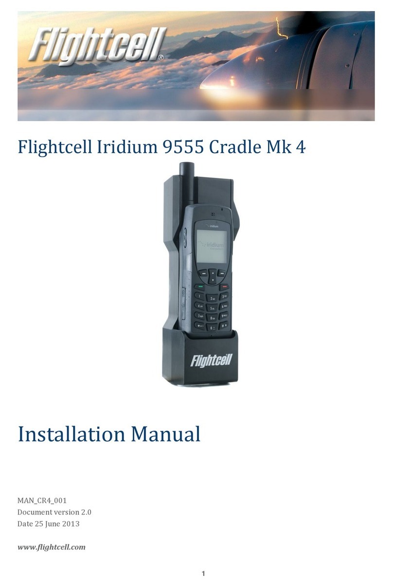 Flightcell Iridium 9555 Cradle Mk 4 User manual