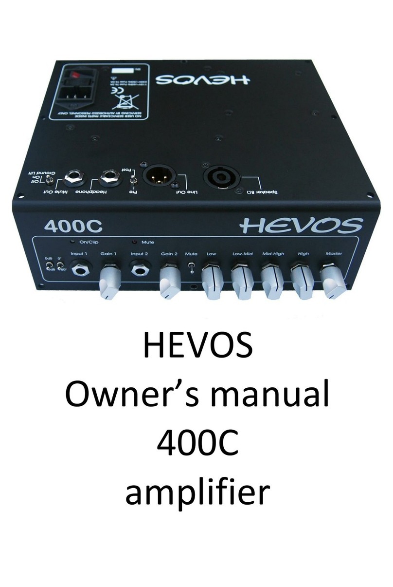 HEVOS 400C owner's manual