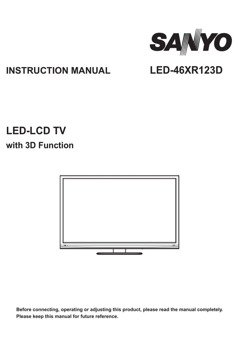 Sanyo LED-46XR123D User manual Sanyo LED-46XR123D User manual