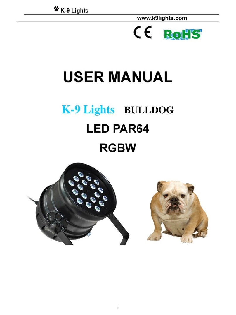 K-9 Lights Bulldog user manual