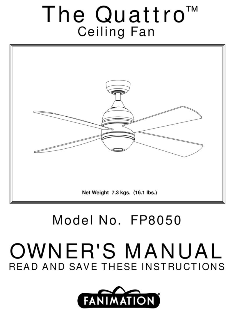 Fanimation FP8050 The Quattro User manual