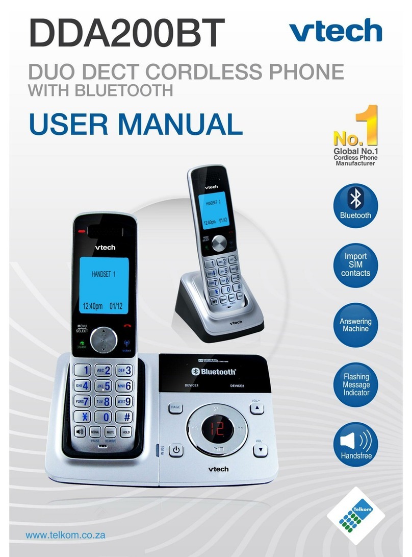 V-tech DDA200BT User manual