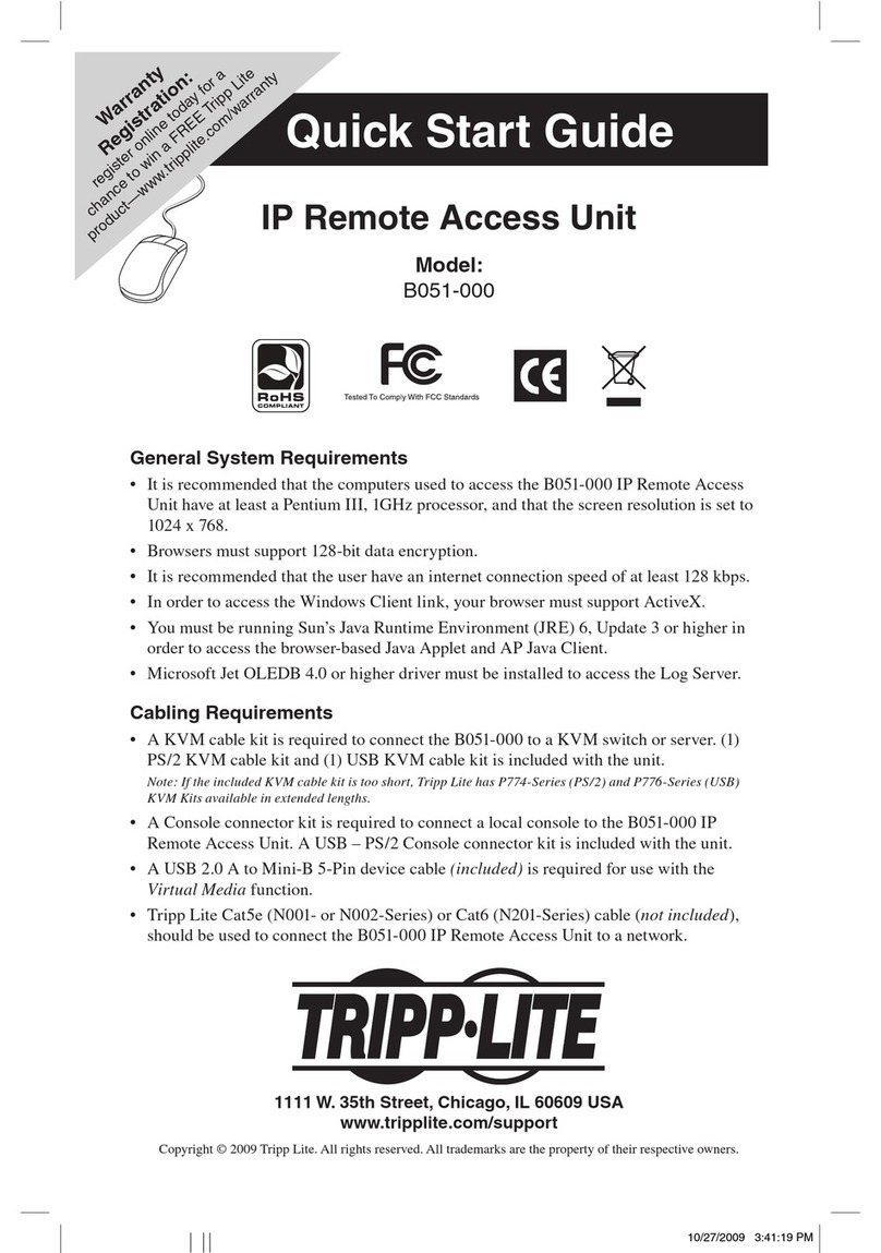 Tripp Lite B051-000 User manual