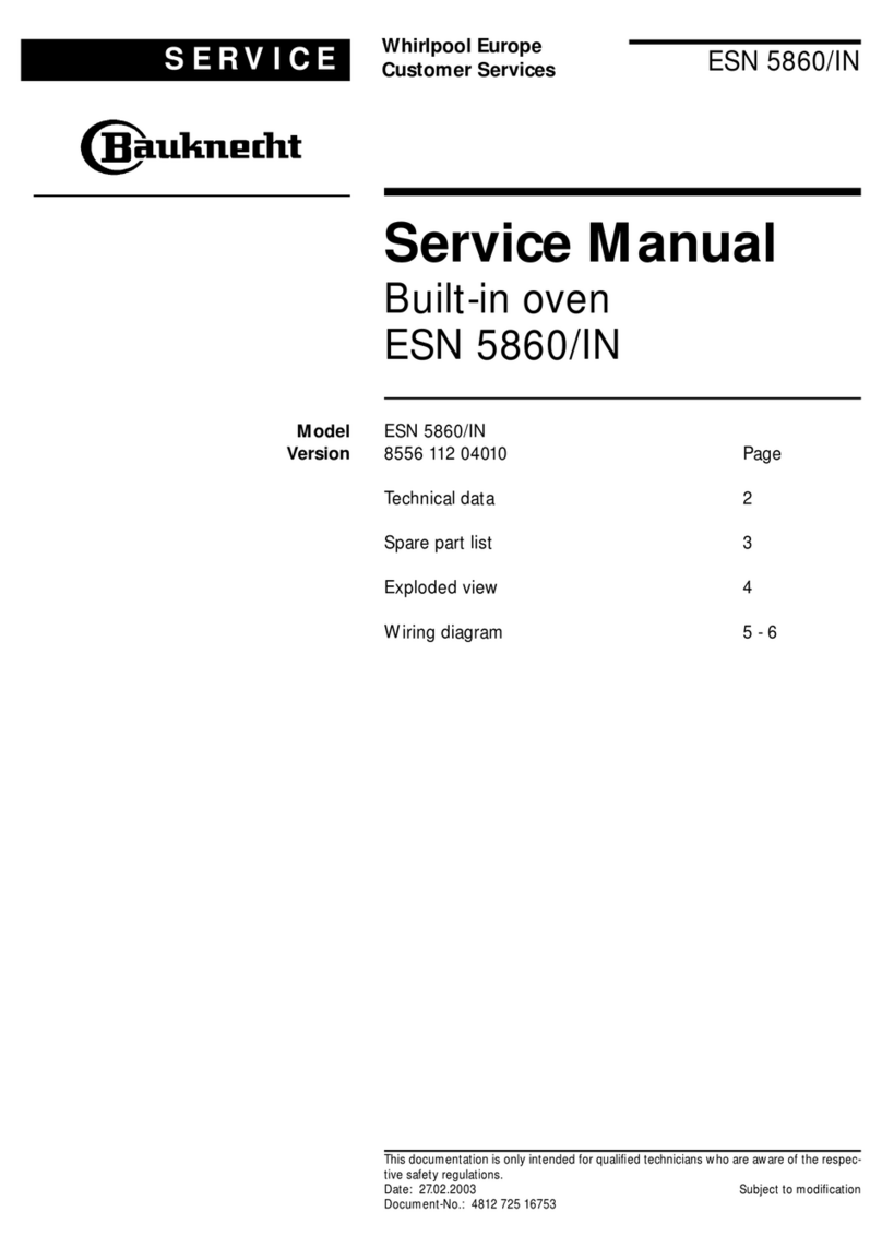 Whirlpool ESN 5860/IN Service manual