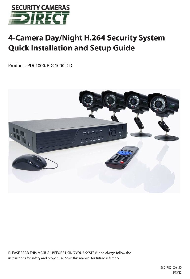 Security Cameras Direct PDC1000 Quick installation and setup guide