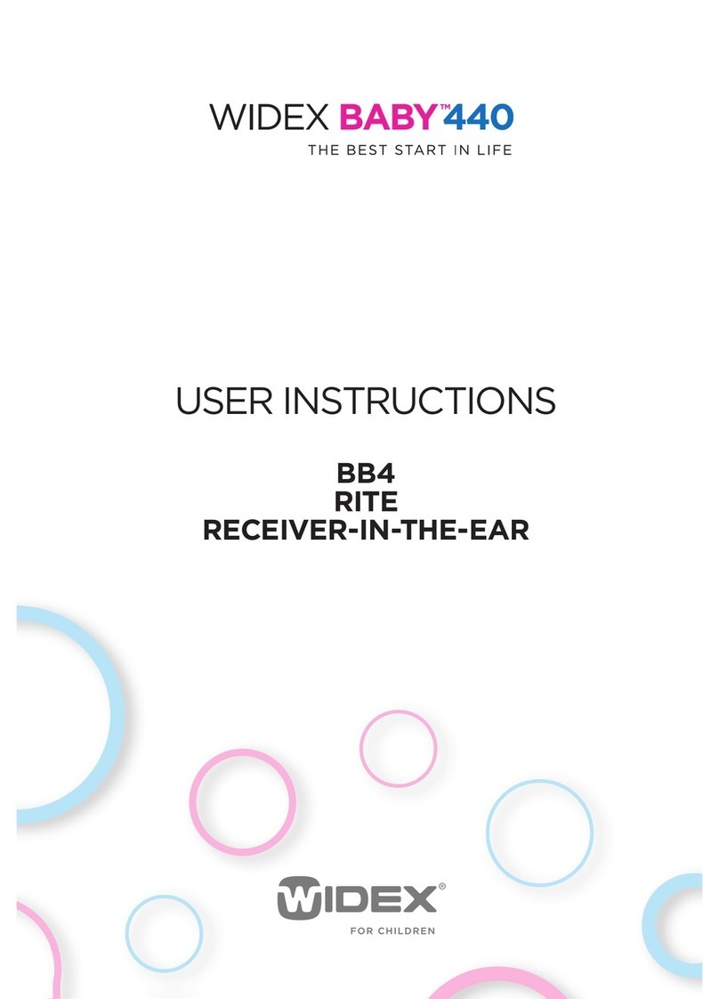 Widex BB4 User instructions