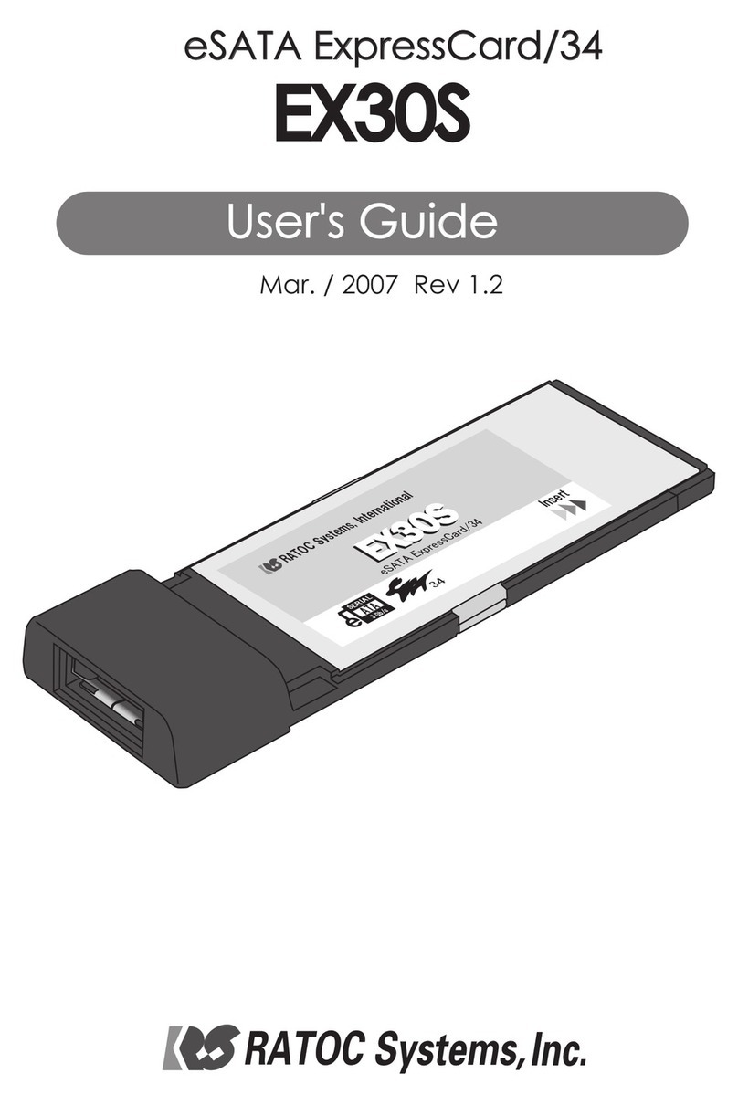 Ratoc Systems EX30S User manual Ratoc Systems EX30S User manual