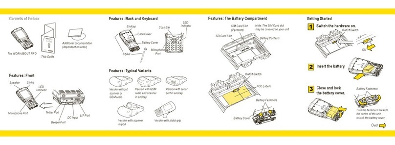 Workabout Hand-Held Computer S Version quick start guide