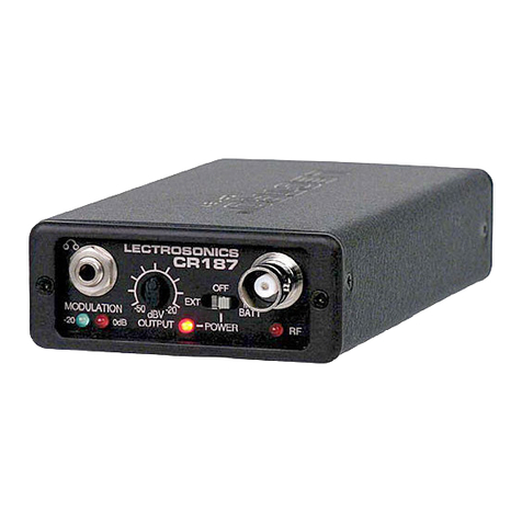 Lectrosonics CR187 User manual