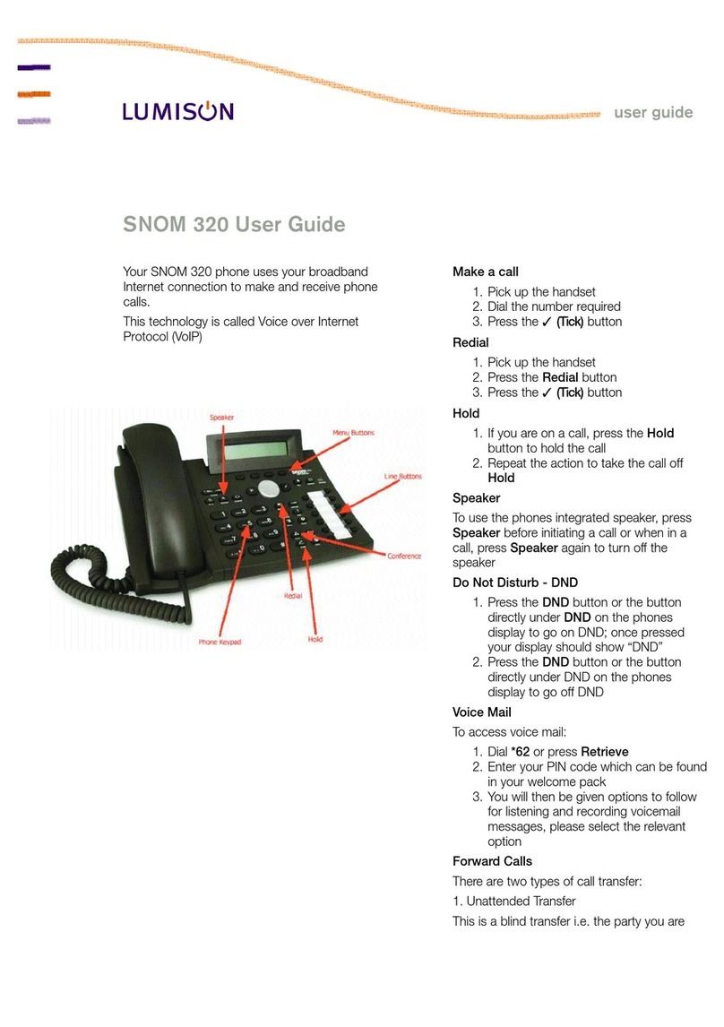 Snom 320 user guide