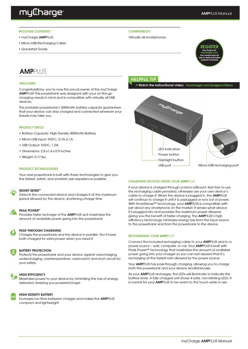 MyCharge AMPPLUS quick start guide