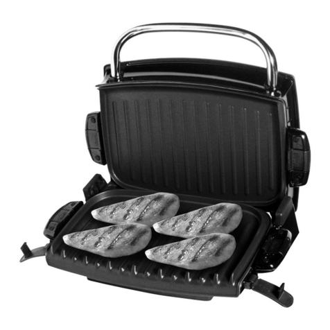 George Foreman Fat Reducing Health Grill User manual