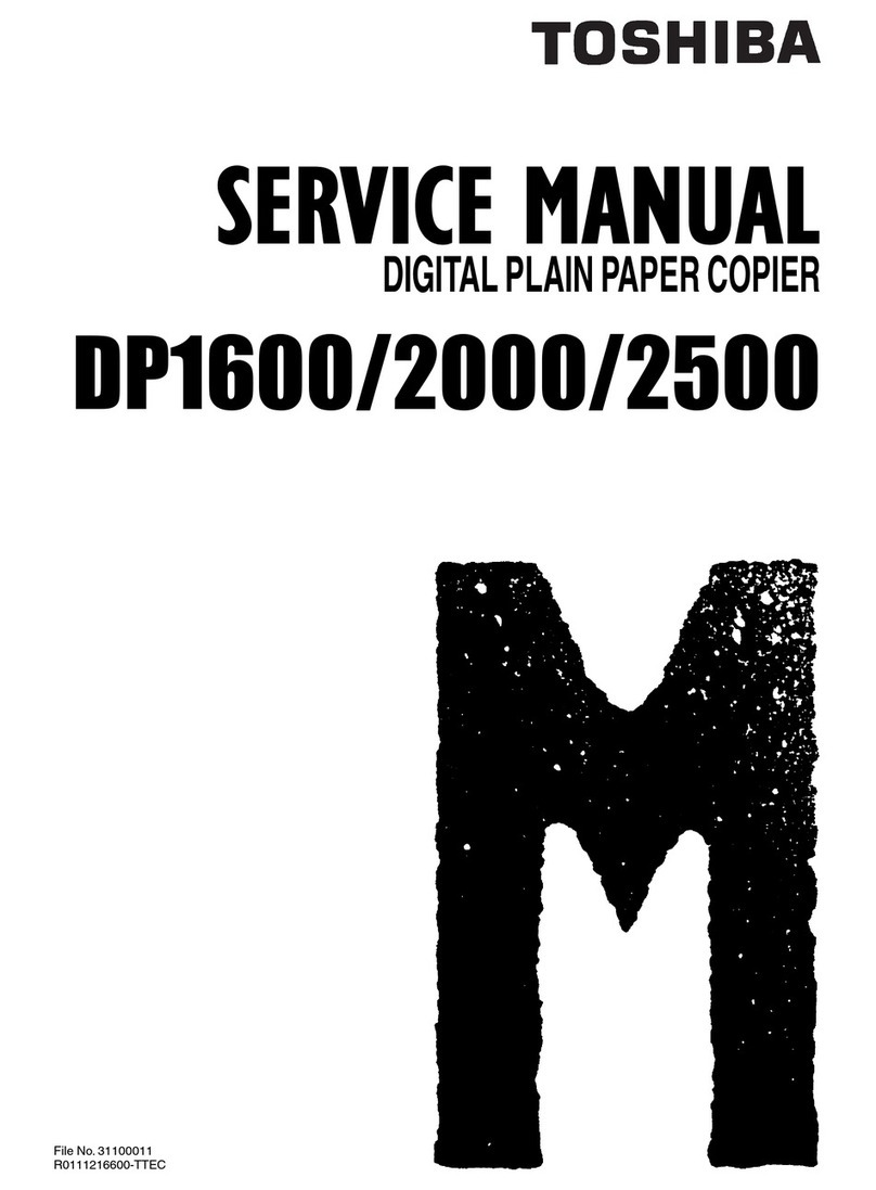 Toshiba DP1600 User manual