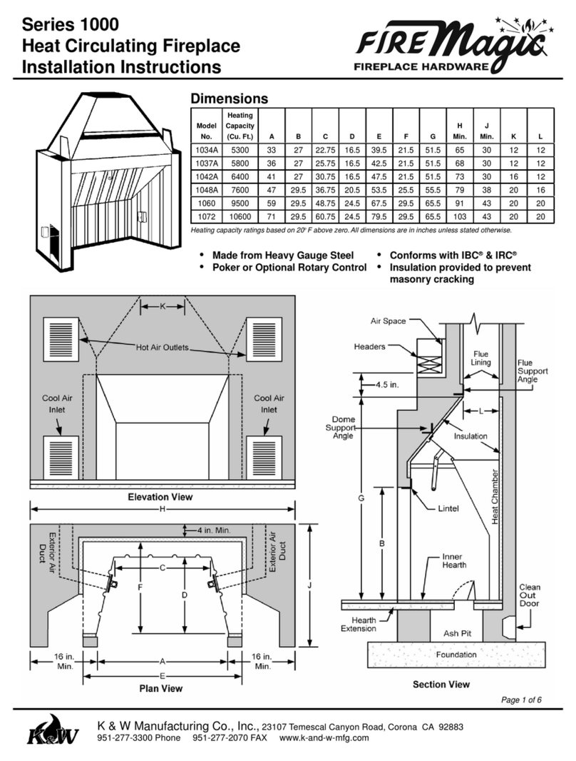 FireMagic Series 1000 installation instructions