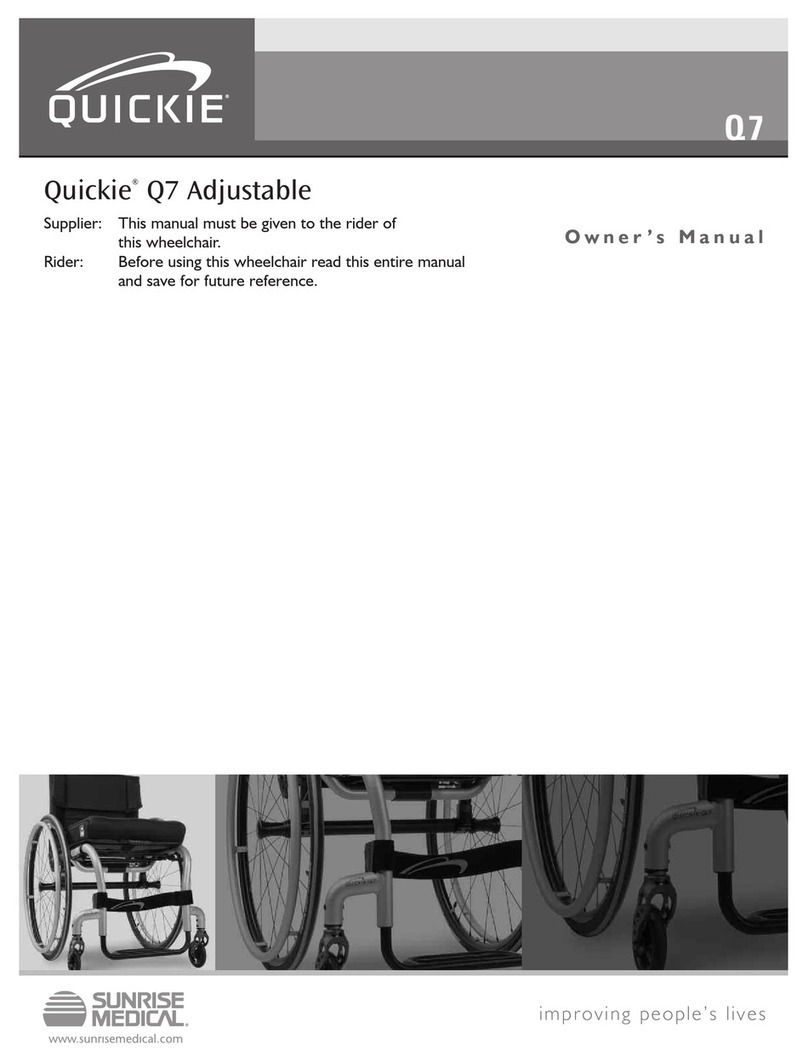Quickie Q7 Adjustable User manual