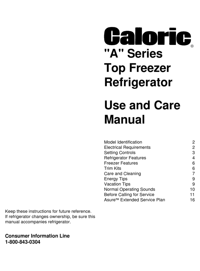 Caloric "A" Series use and care manual