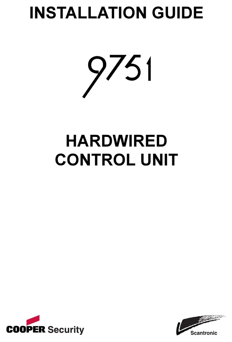 Cooper Security Scantronic 9751 User manual