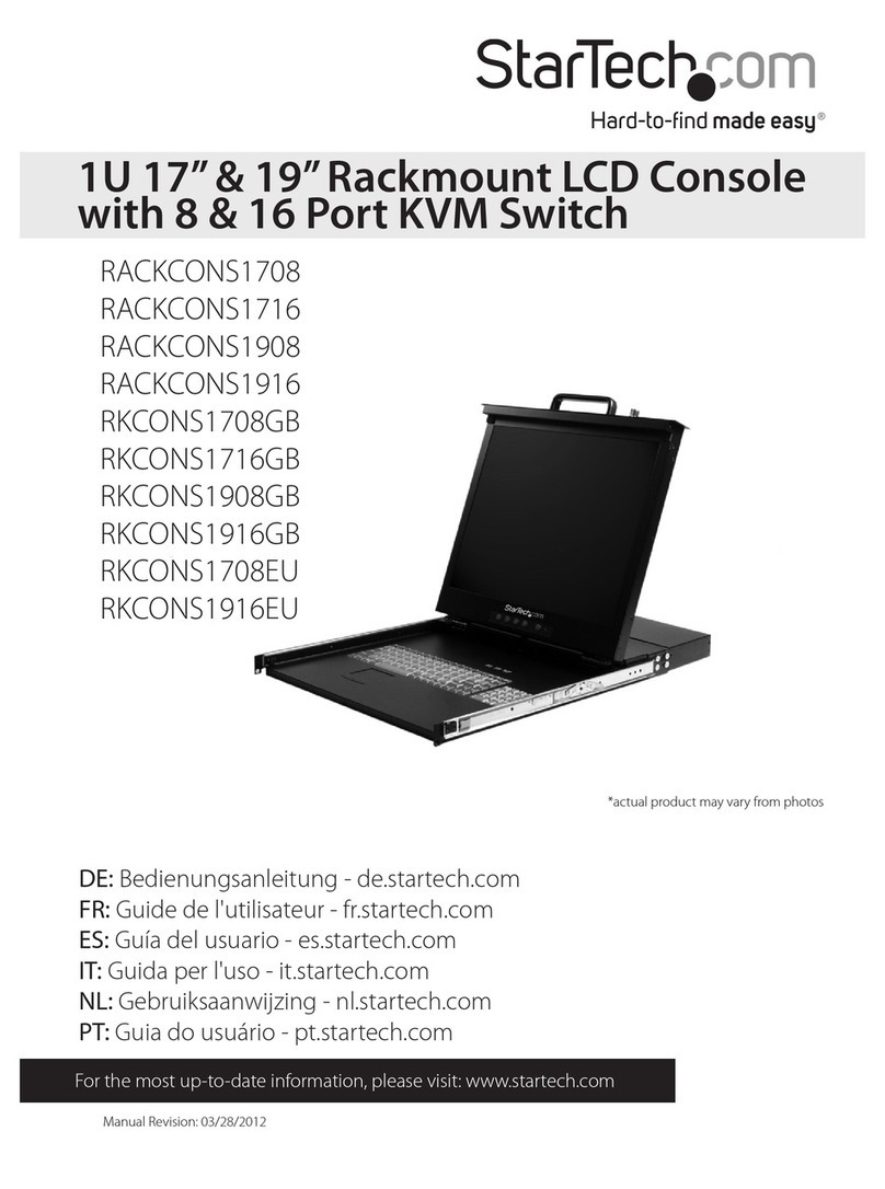 StarTech.com DuraView RACKCONS1708 user manual