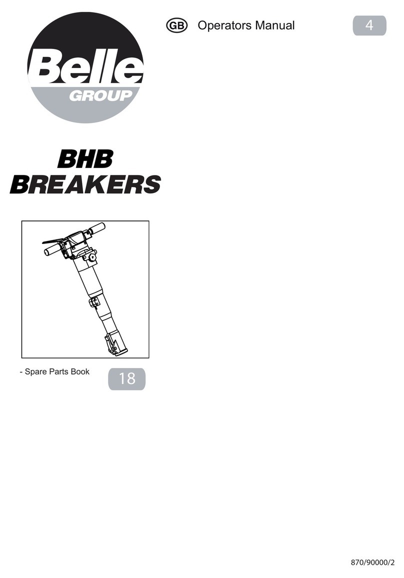 Belle Group BHB Breakers Operator's manual