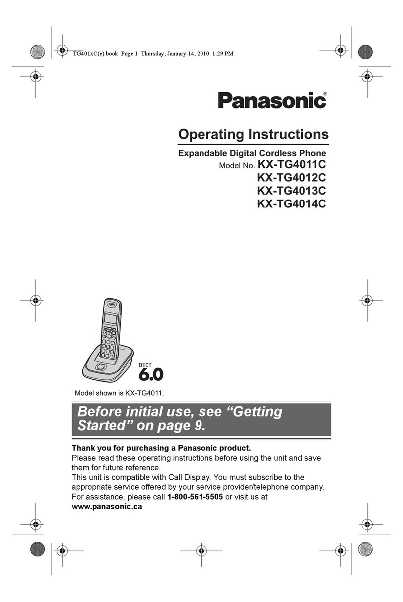 Panasonic KX-TG4011C operating instructions