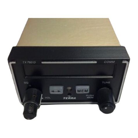 Terra TX 760D Operation and installtion manual