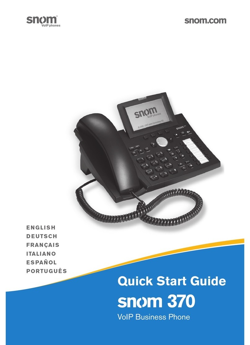 Snom 370 User manual