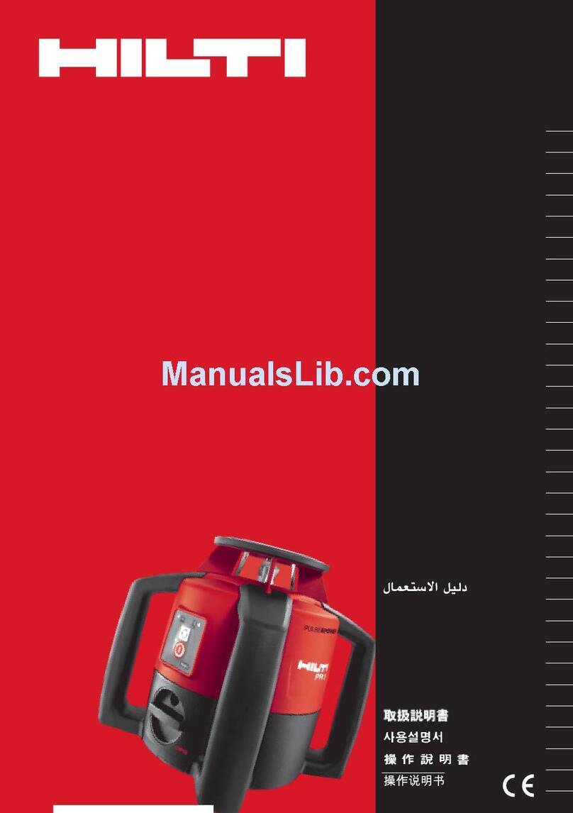 Hilti PR 3 operating instructions