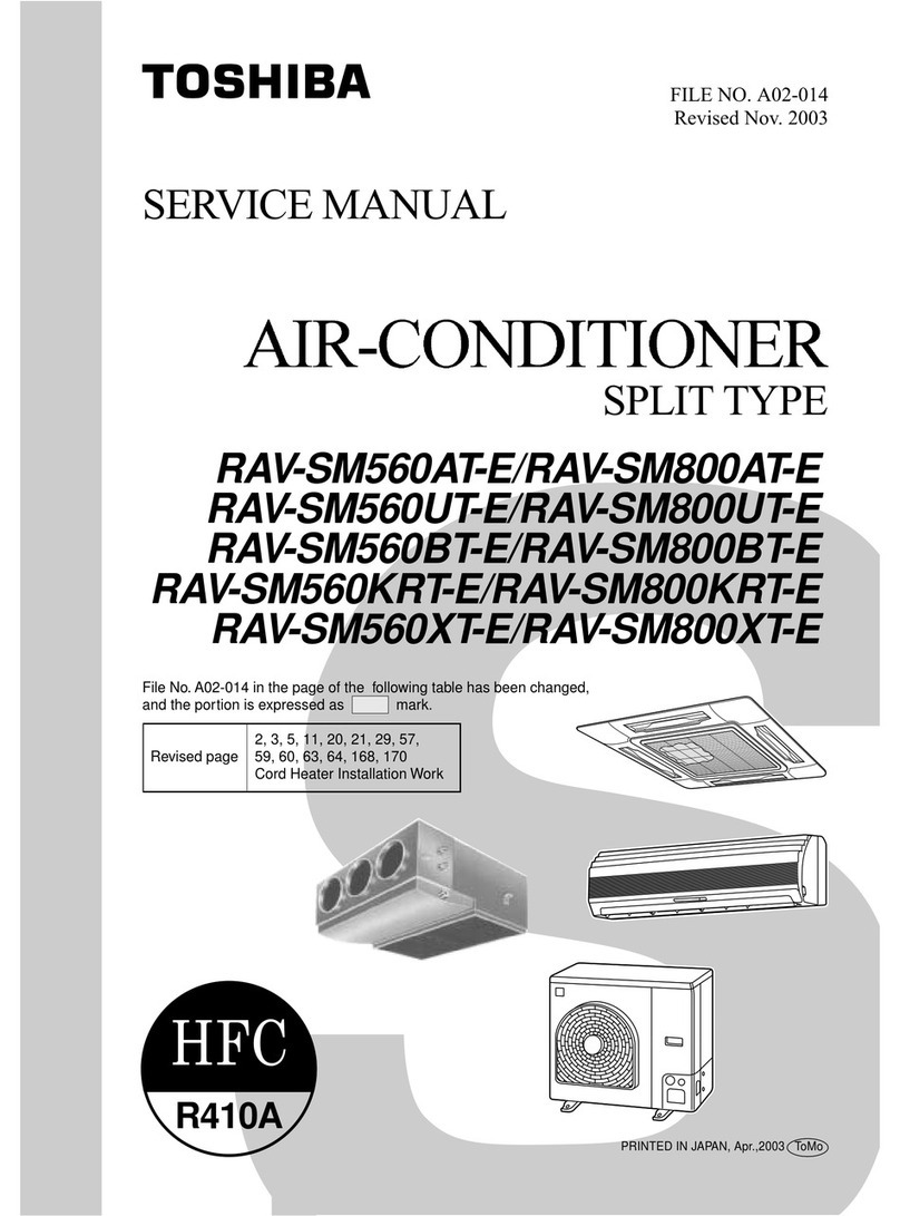 Toshiba RAV-SM560AT-E User manual Toshiba RAV-SM560AT-E User manual