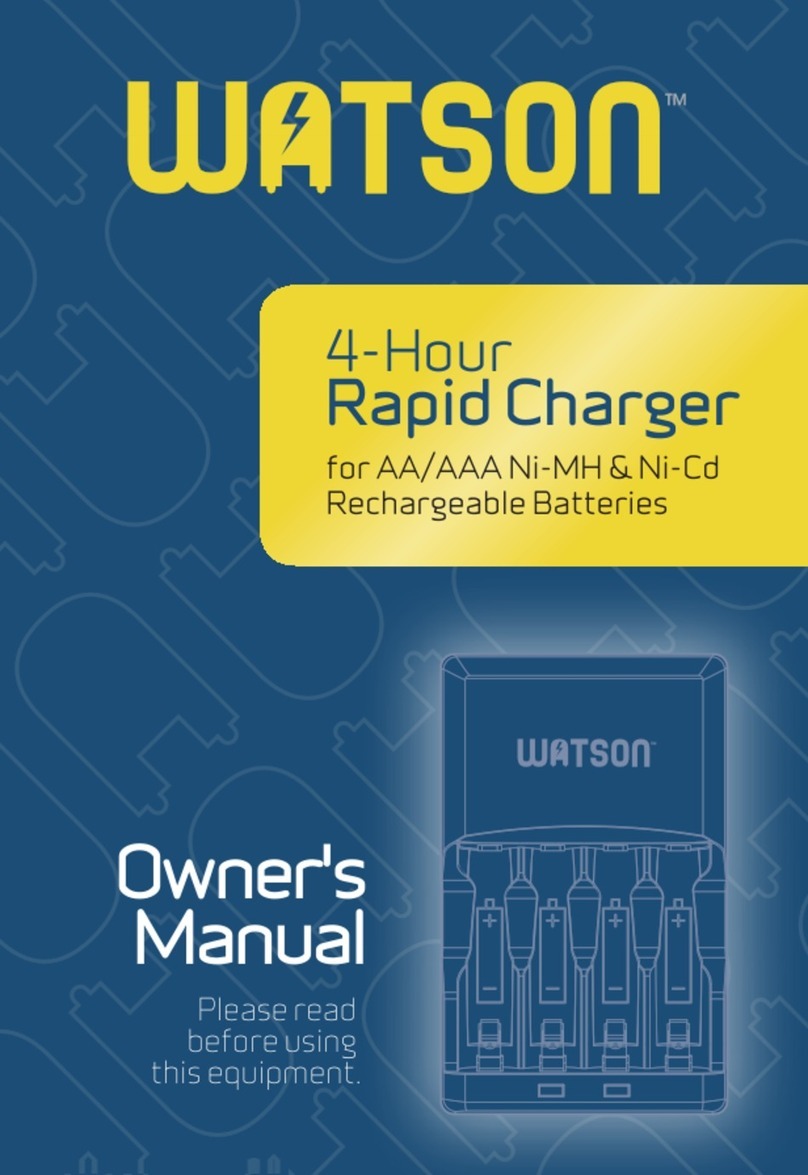 WATSON 4-Hour Rapid Charger User manual