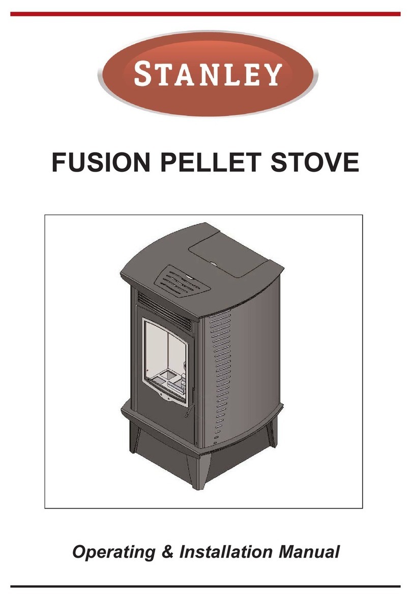 Stanley FUSION PELLET STOVE Operating & installation manual Stanley FUSION PELLET STOVE Operating & installation manual