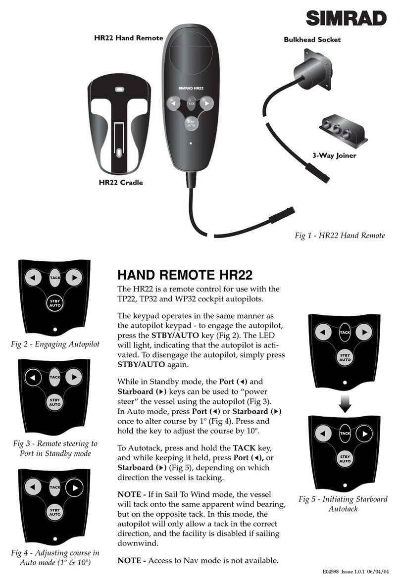 Simrad HR22 User manual