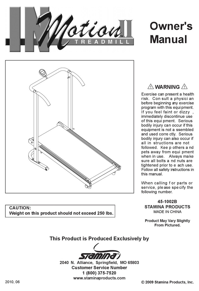Stamina In Motion II User manual